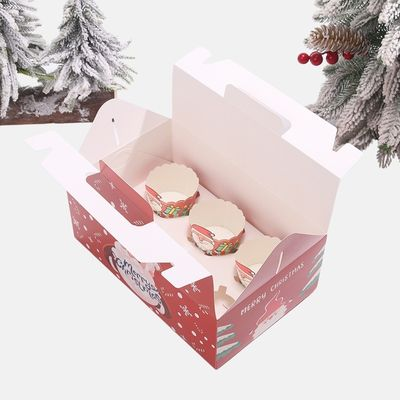 Christmas Cupcake Packaging Box with Tray Wholesale