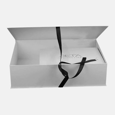 Book Shape Gift Box With Ribbon Closure