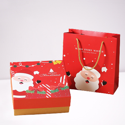 2 Piece Square Christmas Gift Box