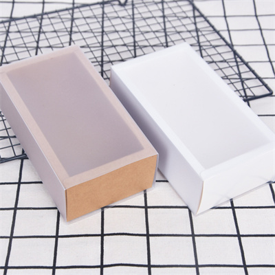 Transparent Kraft Drawer Soap Boxes
