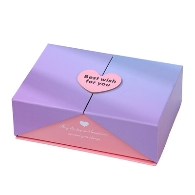 Caja de regalo magnética de doble puerta personalizada