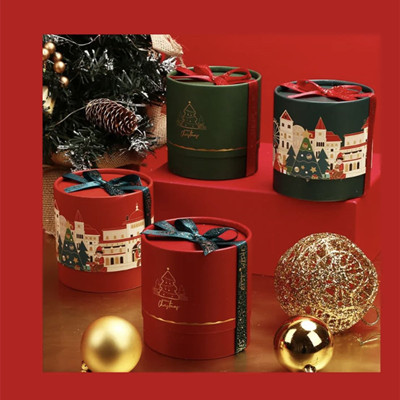 Christmas Paper Tube Gift Box